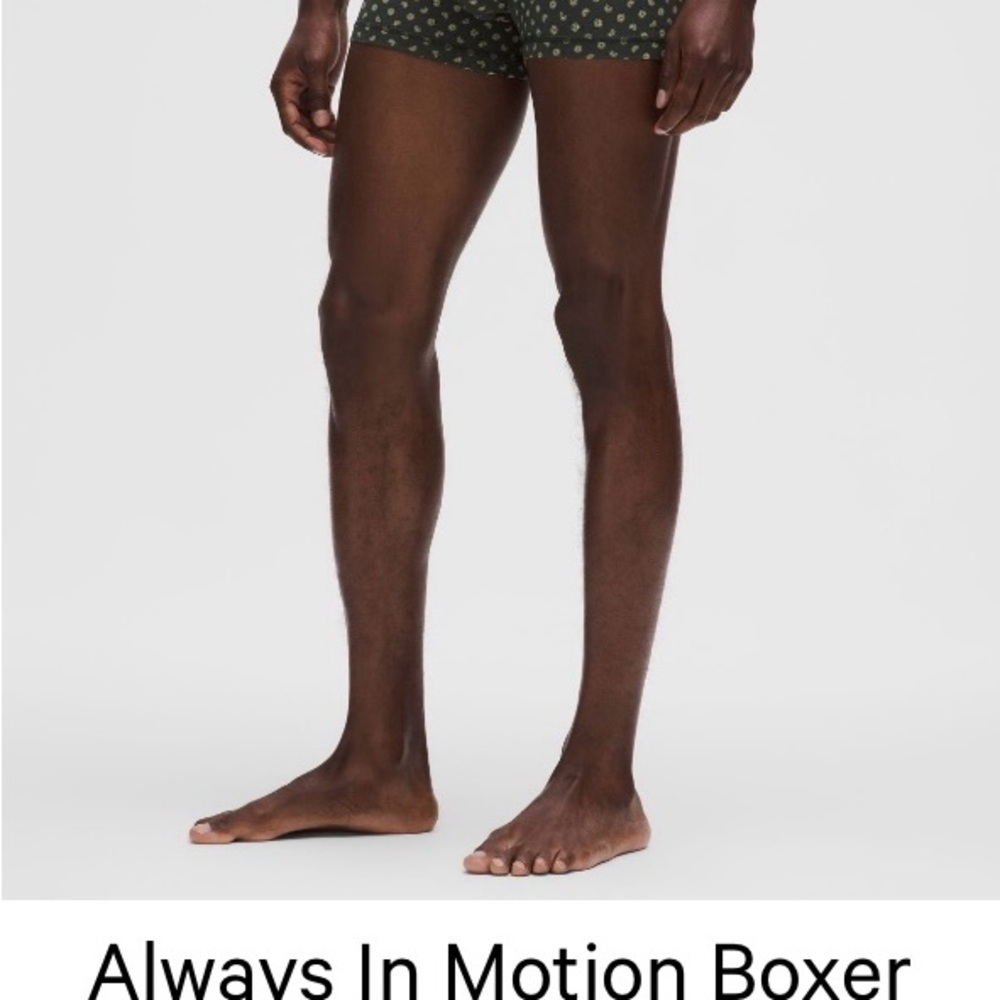 Lululemon always in motion, boxer 3 inch length